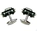 Black Taxi Cab Cufflinks : Diecast Steel