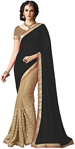 Ethnicbella Designer 3520 Black Party Wear Saree