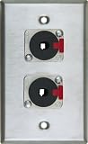 Pro Co Studio Wall Plate (Dual 1/4 inch TRS Female)