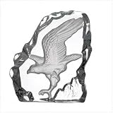 Glass Eagle Paperweight