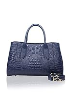 SEGOLENE Bolso asa de mano En Cuir (Azul Marino)