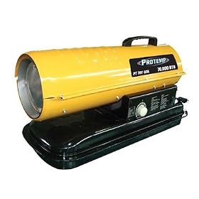 Protemp Portable Kerosene Forced Air Heater - 70,000 BTU, Model# PT-70T-KFA by Protemp