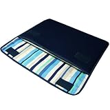 suono ハンドメイド MacBook Air ケース FILO（ネイビー・ブルーストライプ）