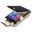 TERRAPIN ECHTES LEDER TASCHE CASE H�LLE F�R HTC EVO 3D IN SCHWARZ