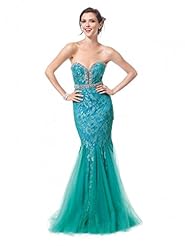 Sexy Sweetheart Mermaid Beaded Lace-Up Open-Back  Backless 2015 Satin/Tulle Evening Dress/Prom Dress  With Ruffles