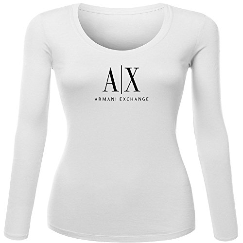 Armani Exchange For 2016 Womens Printed Long Sleeve tops t shirts