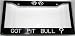 Paw Prints Black Got Pit Bull? License Plate Frame