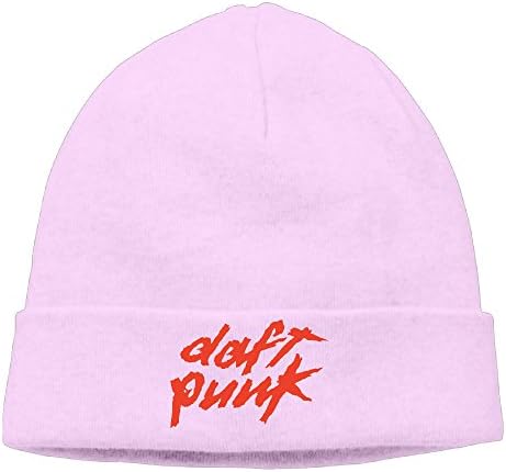 Daft Punk Electronic Duo Logo Cool Beanies Hats Pink