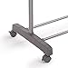 ProAid Adjustable Single Rail Garment Rack, Portable Clothes Hanging Rolling Clothes Rack with Brake Wheels