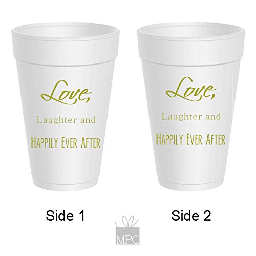 Styrofoam Party Cups – Love, Laughter and Happily Ever After