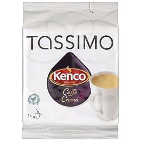 TASSIMO Kenco Caf� Crema 16 T DISCs (Pack of 5, Total 80 T DISCs)