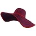 Large Straw Stripe JLO Sun Hat - Red Purple
