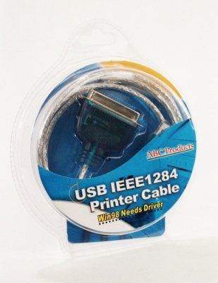 ABC Products USB to Parallel Port Adapter Cable Lead IEEE1284 for Printers Printer adaptor 36 pin Canon Epson Brother Lexmark HP Hewlett Packard IEEE-1284 Centronics PC and MAC Supports WIN 98SE, 2000, XP, Vista, MAC os V8.6~9.2 or Higher etc