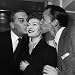 Frank Sinatra and Jack Buchanan Kissing Jean Carson, 1953 Photographic Poster Print by Mirrorpix, 16x16 Image