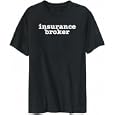 Insurance Broker Black T-Shirt Mens'