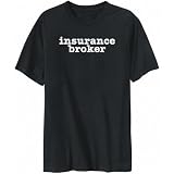 Insurance Broker Black T-Shirt Mens'