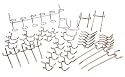 Neiko 50-Piece Peg Board Set - Organize Garage and Workshop!
