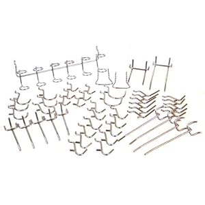 Click here to buy Neiko 50-Piece Peg Board Set - Organize Garage and Workshop! by Neiko.