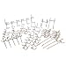 50-Piece Peg Board Set - Organize Garage and Workshop!