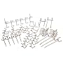 50-Piece Peg Board Set - Organize Garage and Workshop!