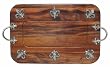 Wood Fleur Di Lis Serving Board 24" x 16"