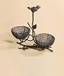 Vintage Verdi Metal Bird Tabletop Serveware Caddy Tote