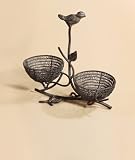 Vintage Verdi Metal Bird Tabletop Serveware Caddy Tote
