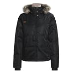 Womens Columbia Quick Pick Bomber Coat Jacket Parka, Black, Faux Fur Hood