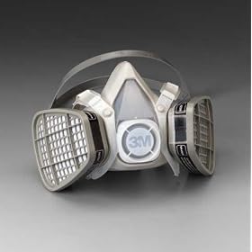 3M Half Facepiece 5000 Series, Disposable, Dual Cartridge Respirator Assembly 51913, Ov... by 3M
