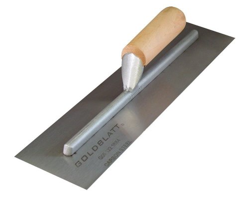 Goldblatt G06122 16-Inch Carbon Steel Trowel Wood Handle