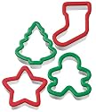 Wilton Holiday Grippy Cookie Cutters, Set of 4