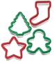 Wilton Holiday Grippy Cookie Cutters, Set of 4