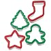 Wilton Holiday Grippy Cookie Cutters, Set of 4