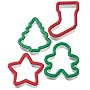 Wilton Holiday Grippy Cookie Cutters, Set of 4