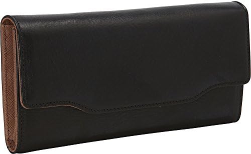 Cezar Mizrahi Handbags Leather Novelty Clutch (Black)