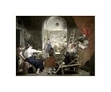  : Spinners Las Hilanderas by Diego Velazquez. Art Print Poster 14 inches width by 11.5 inches height. Highest Quality Art Poster Print