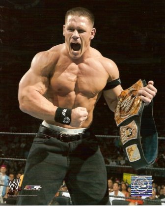 Buy John Cena WWE Champion w Belt 8x10 Photo by Sports Memorabilia LLC