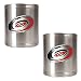 Carolina Hurricanes NHL 2pc Stainless Steel Can Holder Set- Primary Logo by Great American Products