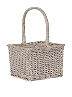 Cesta/Botellero Decapado Gris