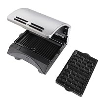 Kalorik CC-20575 700-Watt Combination Grill and Sandwich/Waffle Maker, Stainless Steel