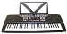Huntington 54 Keys Keyboard Student Electronic Digital Piano - Black - with AC Adapter (Free eLessons & DirectlyCheap(TM) Translucent Blue Medium Pick)