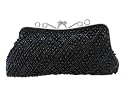 D211C black Fully Handmade Beaded Evening handbag/purse wedding bag