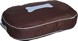 Kakadu Pet Urban Small Dog Bed Pillow, Chocolate and Duck Egg, Brown/Blue
