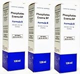 READY-TO-USE ENEMA - 128ml Phosphates Enema Formula B - by Chemidex Pharma Ltd t/a Essential Generics (3 Pack)