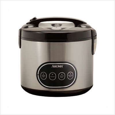 Aroma ARC-998 16-Cup Cool Touch Digital Rice Cooker, Stainless.