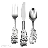 Oneida Cubby Bear Child & Baby Flatware 3 Piece Child Set Flatware