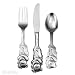 Oneida Cubby Bear Child & Baby Flatware 3 Piece Child Set Flatware