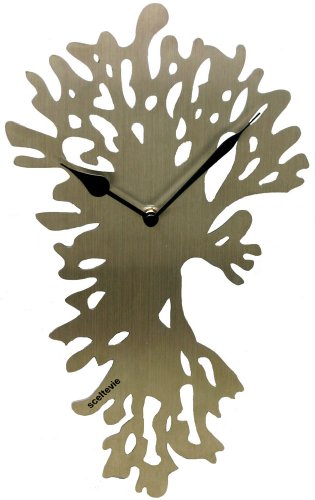 sceltevie Wall Stainless Clock berceau SV SLV-32 