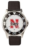 Nebraska Cornhuskers Suntime Competitor Leather Mens NCAA Watch