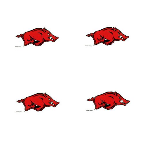 Arkansas Razorbacks Temporary Tattoos 1-3/8 IN. x 1/2 IN. at Amazon.com